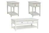 Kanwyn Cocktail Table and 2 End Tables T937.